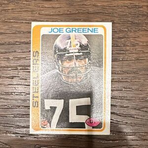 Topps Joe Greene Trading Card - Black and Gold mint condition